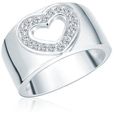 Ring Sterling Silber Zirkonia weiß