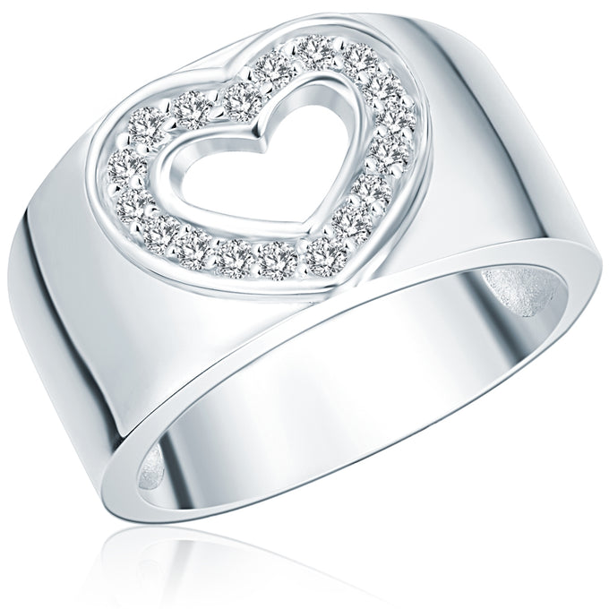 Ring Sterling Silber Zirkonia weiß