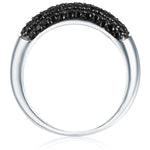 Ring Sterling Silber Zirkonia schwarz