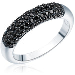 Ring Sterling Silber Zirkonia schwarz