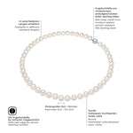 Kette Sterling Silber Süßwasser-Zuchtperle weiß