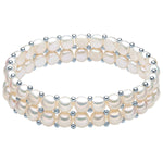 Armband Sterling Silber Süßwasser-Zuchtperle weiß