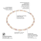 Kette Sterling Silber Süßwasser-Zuchtperle multicolor