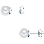 Ohrstecker Sterling Silber Südsee-Muschelkernperle weiß