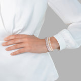 3er Set Armbänder Süßwasser-Zuchtperle multicolor