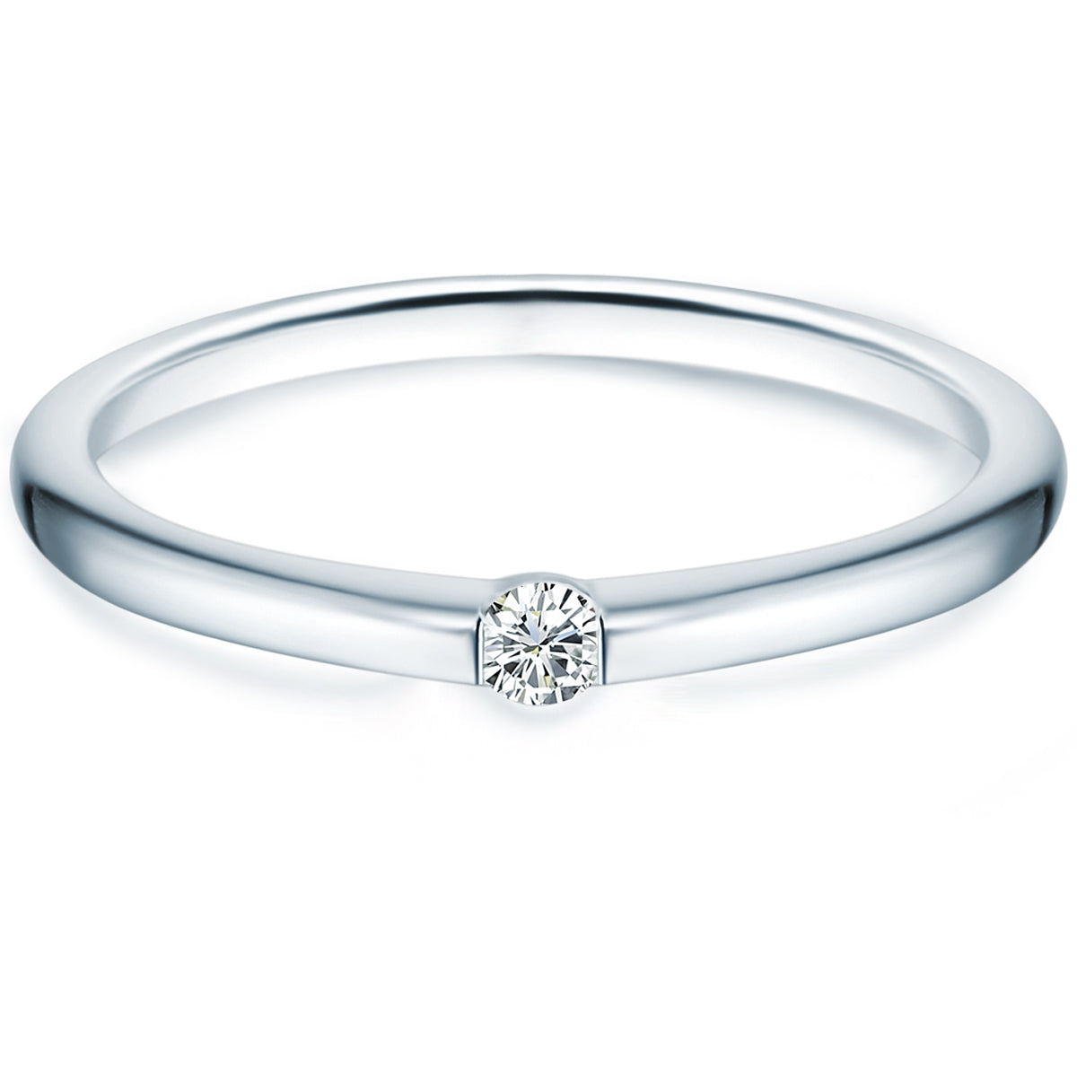 Ring Sterling Silber Zirkonia weiß