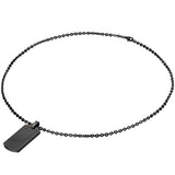 Kette mit Anhänger Edelstahl schwarz