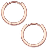 Klappcreolen Sterling Silber roségold Zirkonia weiß