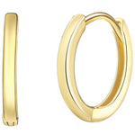 Klappcreolen Sterling Silber gelbgold