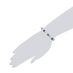 Armband Sterling Silber Süßwasser-Zuchtperle multicolor