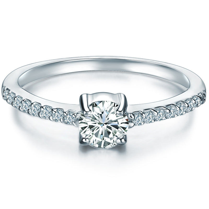 Ring Sterling Silber Zirkonia weiß