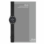 Herren Chronograph schwarz Edelstahl schwarz