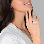Ring Sterling Silber verziert mit Kristallen von Swarovski® weiß
