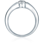 Ring Sterling Silber verziert mit Kristallen von Swarovski® weiß