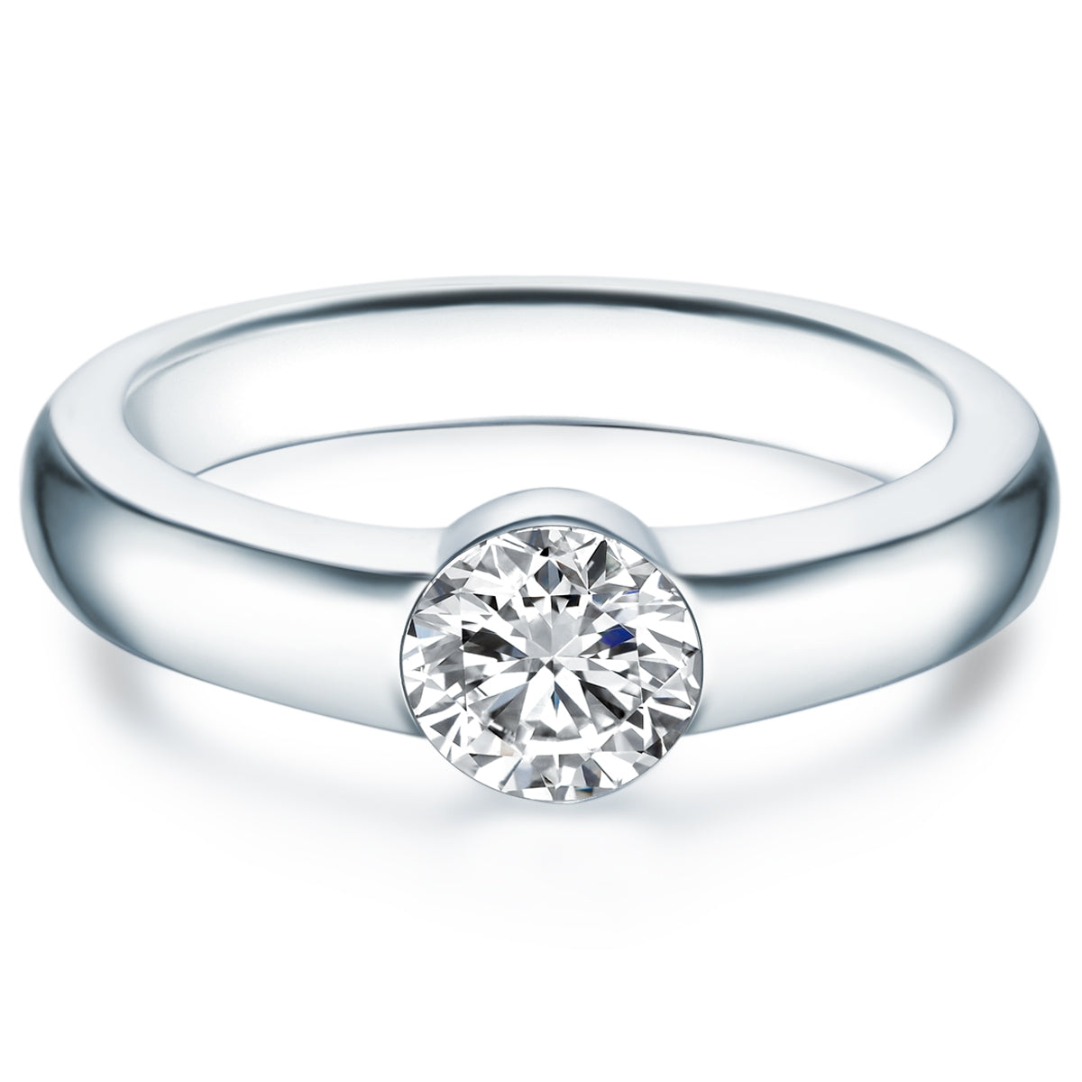 Ring Sterling Silber verziert mit Kristallen von Swarovski® weiß