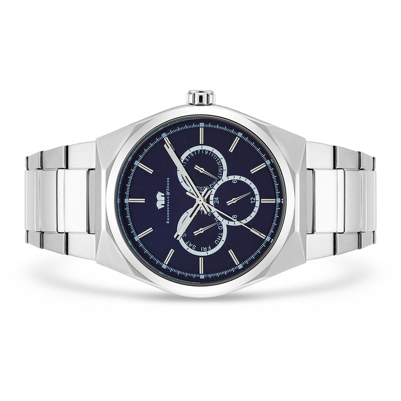 Herren Multifunktionsuhr silber Edelstahl silber
