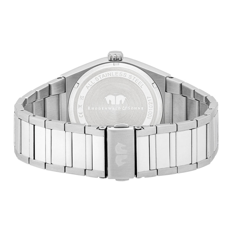 Herren Multifunktionsuhr silber Edelstahl silber