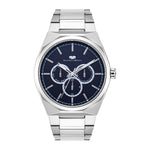 Herren Multifunktionsuhr silber Edelstahl silber