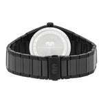 Herren Multifunktionsuhr schwarz Edelstahl schwarz