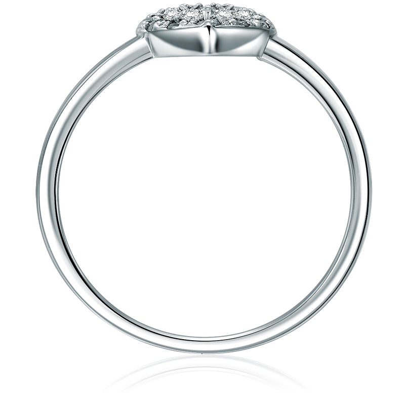 Ring Sterling Silber Zirkonia weiß