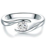 Ring Sterling Silber Zirkonia weiß