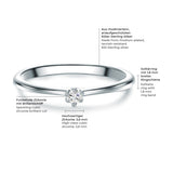 Ring Sterling Silber Zirkonia weiß