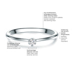 Ring Sterling Silber Zirkonia weiß