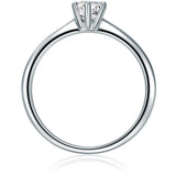 Ring Sterling Silber Zirkonia weiß