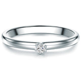 Ring Sterling Silber Diamant weiß