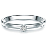 Ring Sterling Silber Diamant weiß