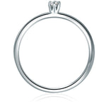 Ring Sterling Silber Diamant weiß