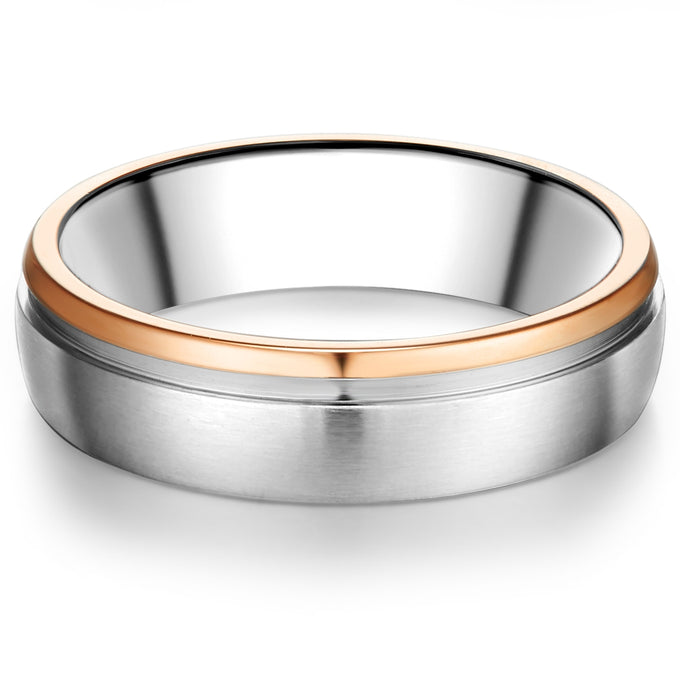 Ring Edelstahl bicolor