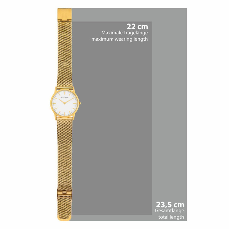 Damen Quarzuhr gelbgold Edelstahl gelbgold