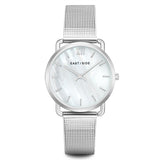 Damen Quarzuhr silber Edelstahl silber