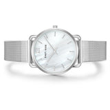 Damen Quarzuhr silber Edelstahl silber