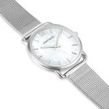 Damen Quarzuhr silber Edelstahl silber