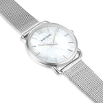 Damen Quarzuhr silber Edelstahl silber