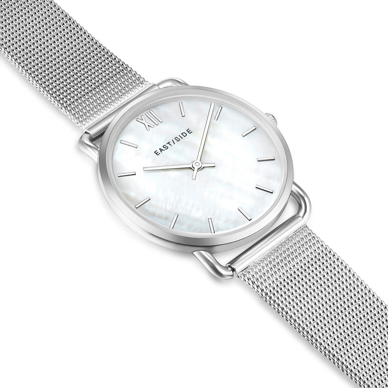 Damen Quarzuhr silber Edelstahl silber