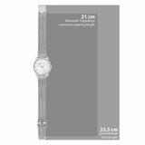 Damen Quarzuhr silber Edelstahl silber