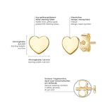 Ohrstecker Sterling Silber gelbgold