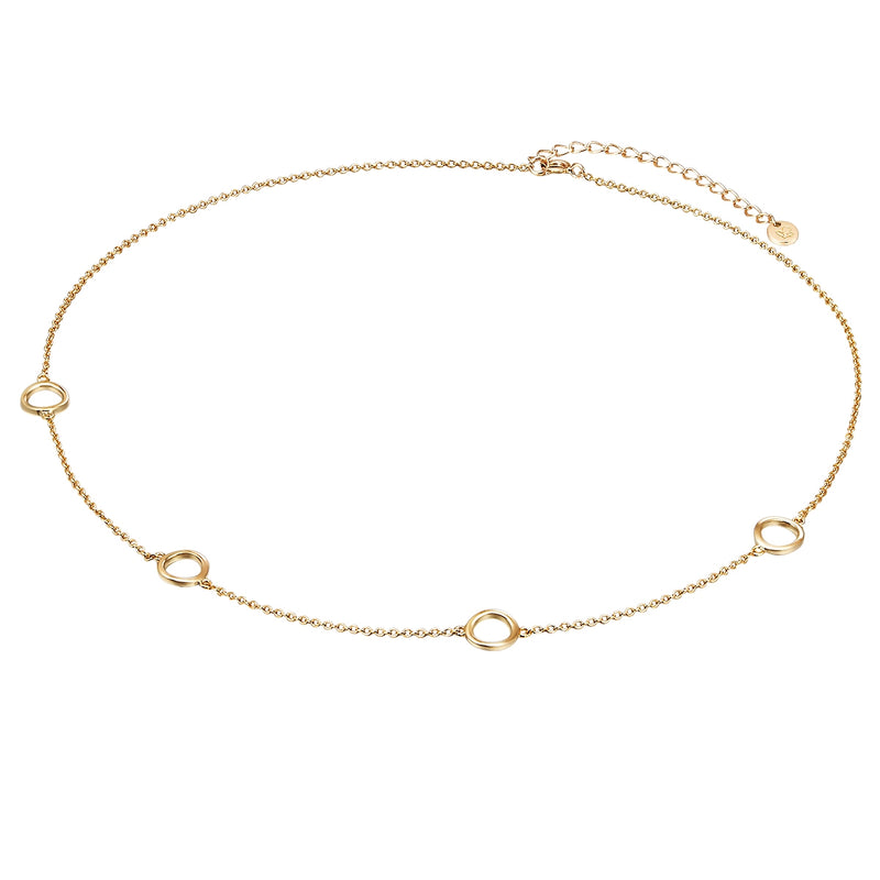 Kette mit Anhänger Sterling Silber gelbgold