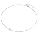 Kette mit Anhänger Sterling Silber Süßwasser-Zuchtperle weiß