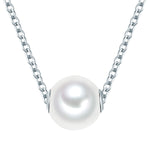 Kette mit Anhänger Sterling Silber Süßwasser-Zuchtperle weiß