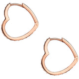 Klappcreolen Sterling Silber roségold Zirkonia weiß