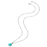 Kette mit Anhänger Sterling Silber Amazonit