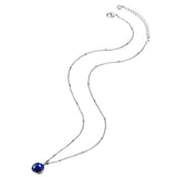 Kette mit Anhänger Sterling Silber Lapislazuli (synth.)