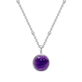 Kette mit Anhänger Sterling Silber Amethyst