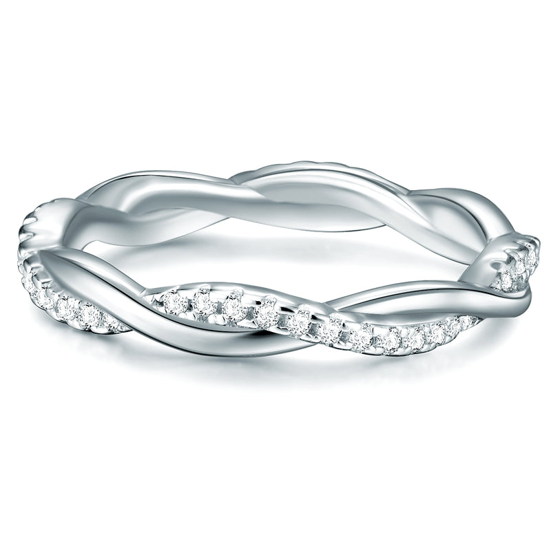 Ring Sterling Silber Zirkonia weiß