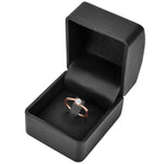 Ring Sterling Silber roségold Zirkonia weiß