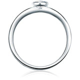 Ring Sterling Silber Zirkonia weiß